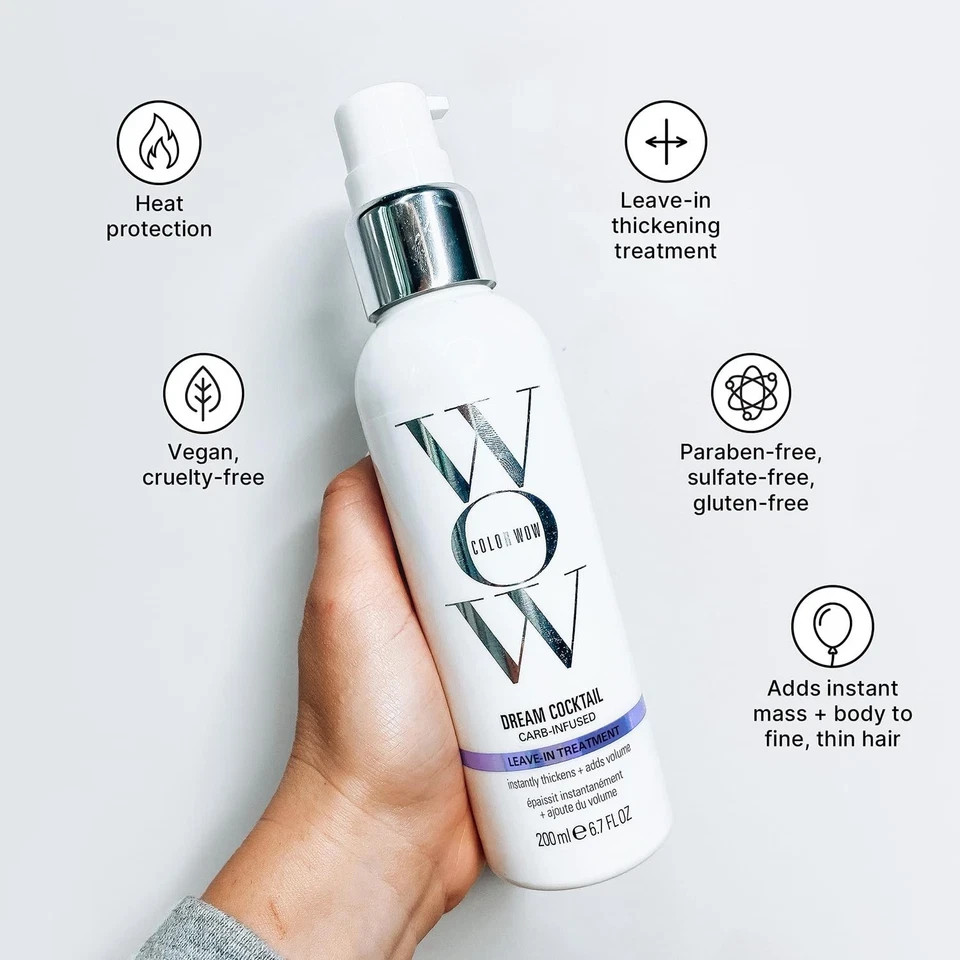 COLOR WOW Dream Cocktail Carb Infused Leave-in Treatment – Transform Thin Hair