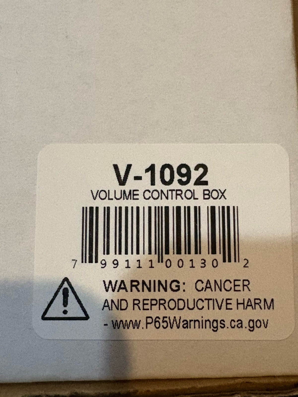Valcom WALL MOUNT V-1092 Volume Control New in Box