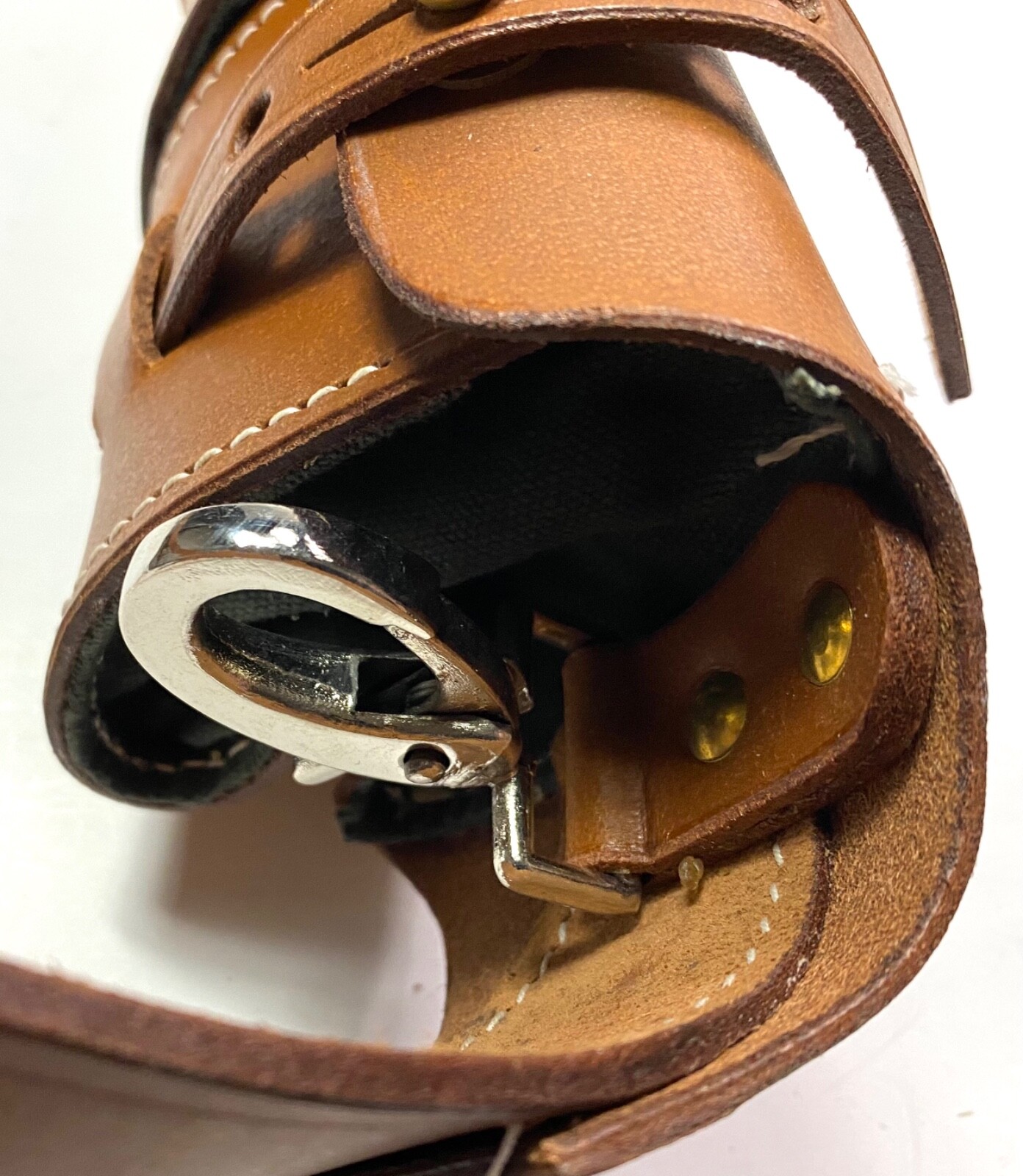 SWEDISH M1910 8MM MAUSER RIFLE LEATHER AMMO BANDOLEER