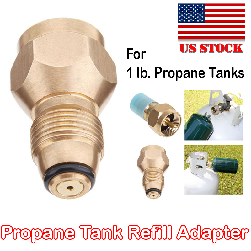 Propane Gas Cylinder Refill Adapter Fills 1 Pound Bottles for Camping Heater BBQ
