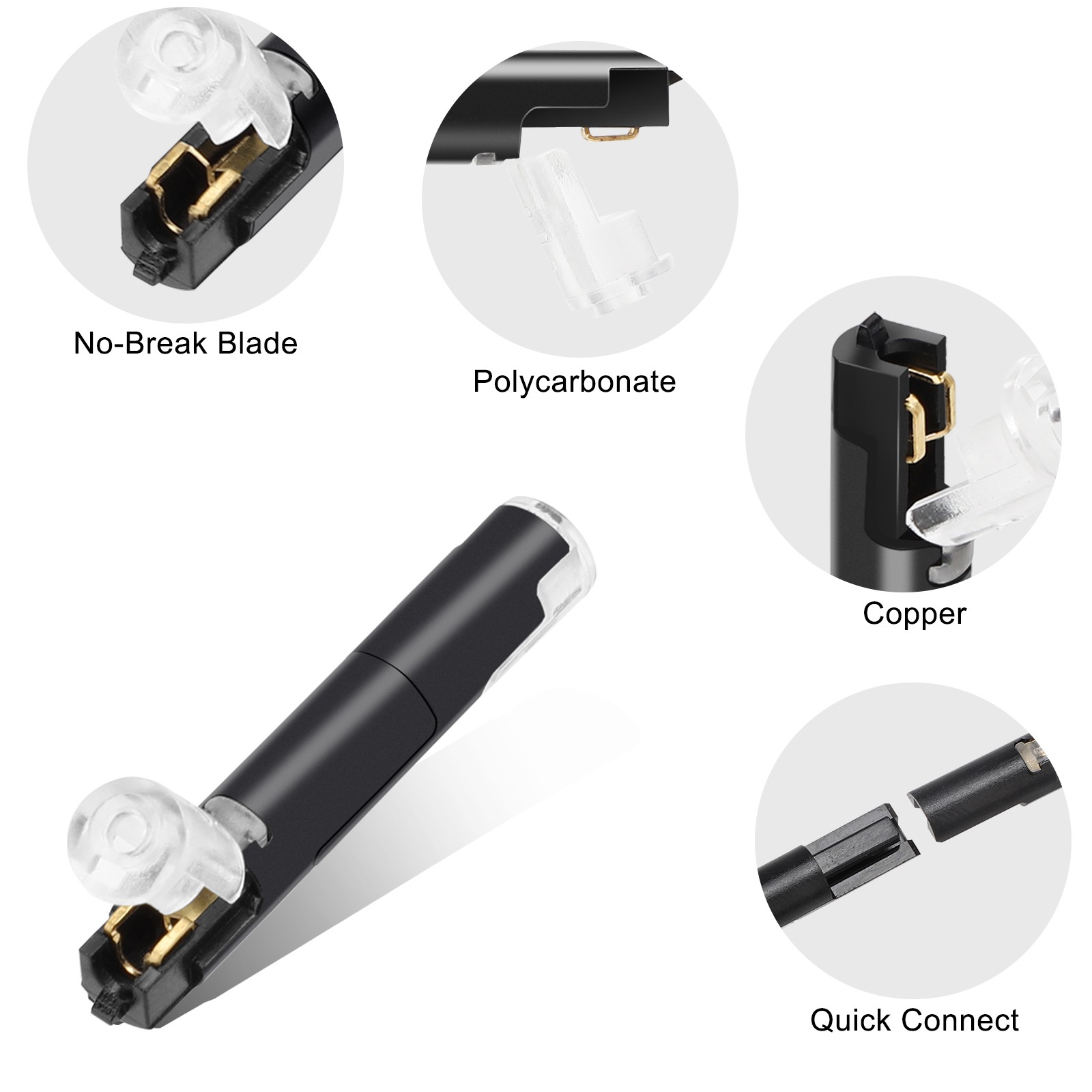 100PCS 1-Pin Crimp Pluggable Splice Terminal Wire Connectors Kit for AWG 20-22