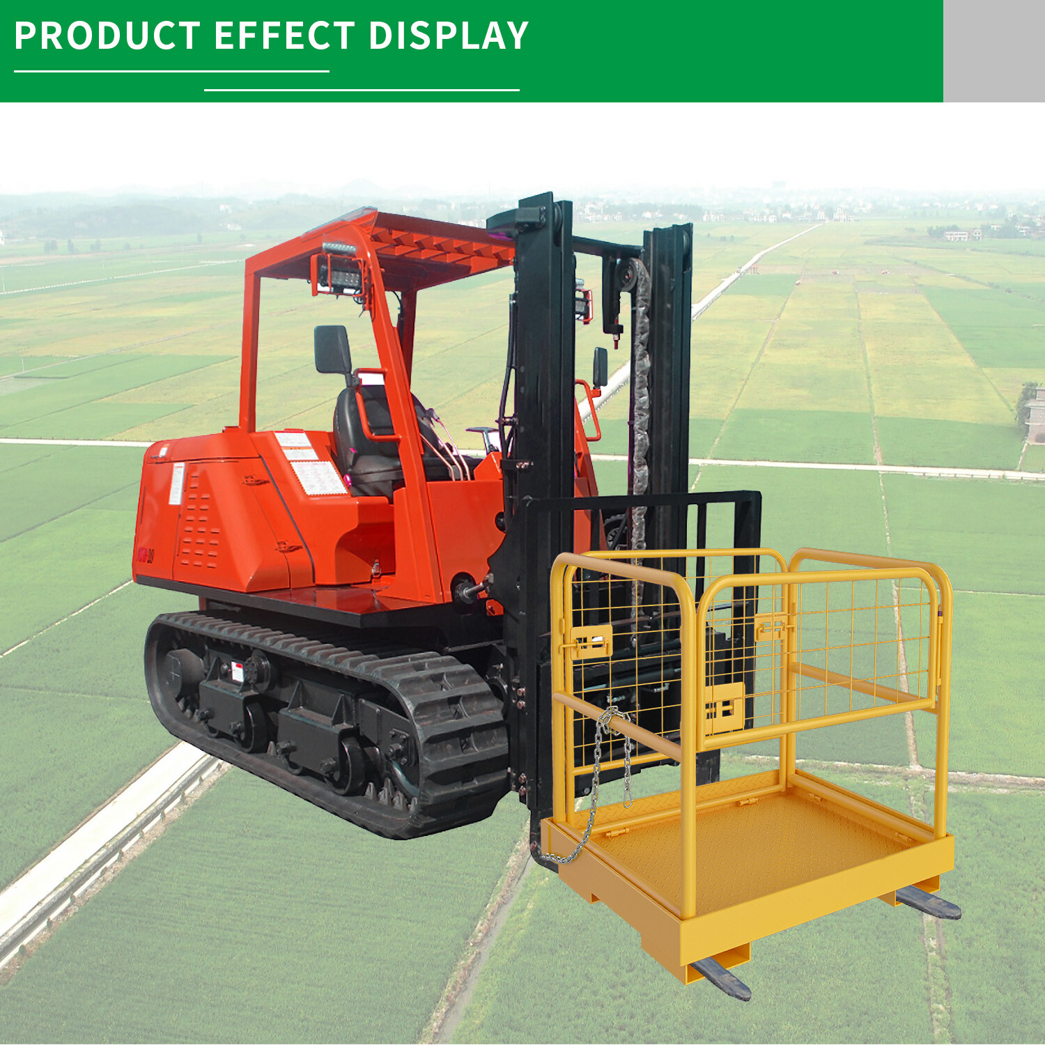 Forklift Safety Cage Work Platform 36" x 36" Construction Basket Aerial 1150 LBS