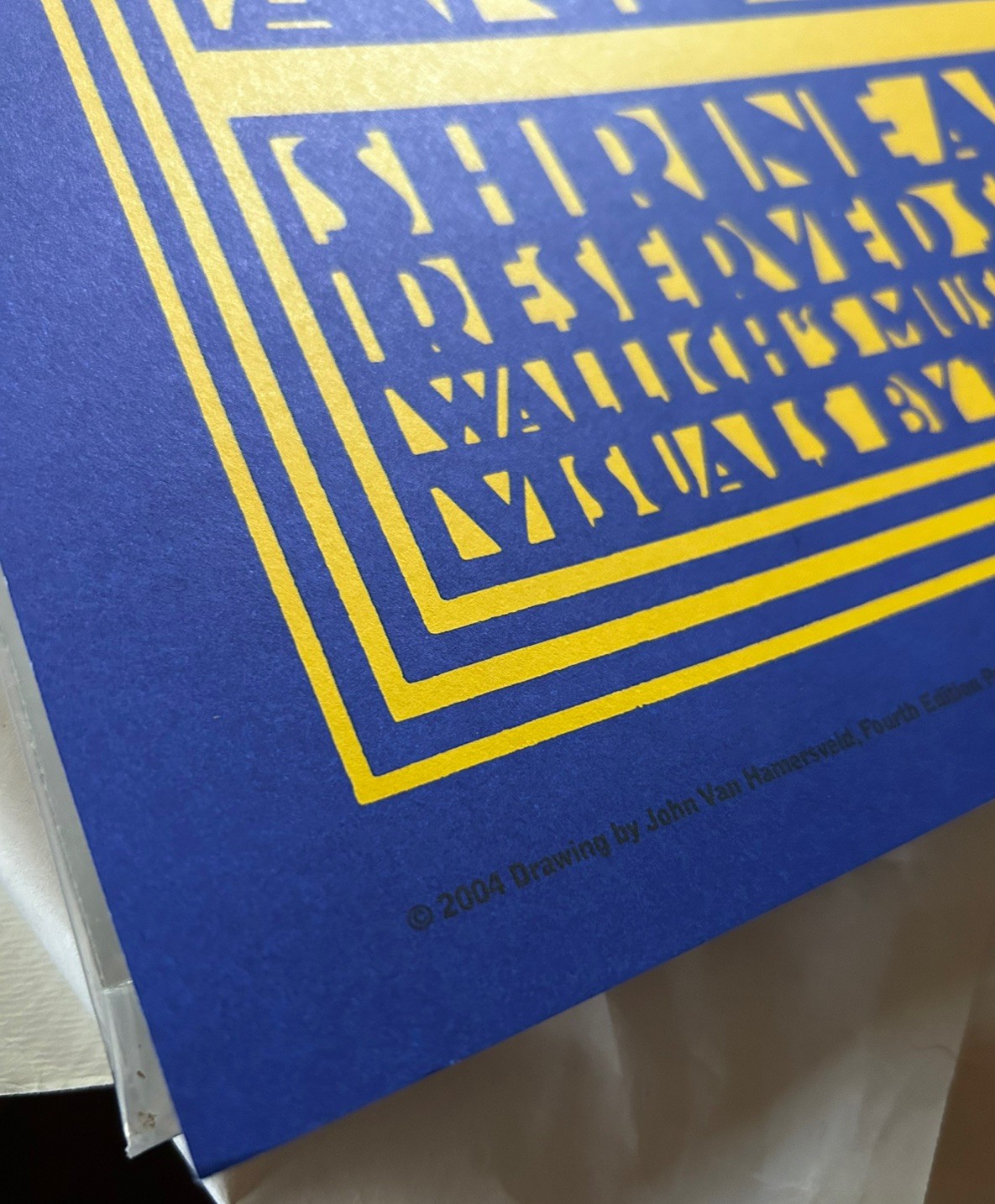 Jimi Hendrix Poster 1968 Shrine LA HAND SIGNED John Van Hamersveld 2004 Ed 4th