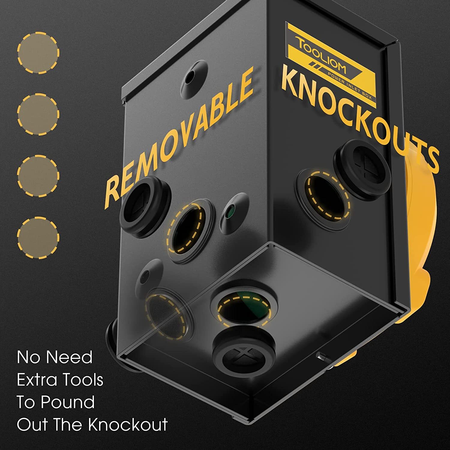 30 A Generator Inlet Box L14-30P 4 Prong 125/250V, 7500W with LED Indicator