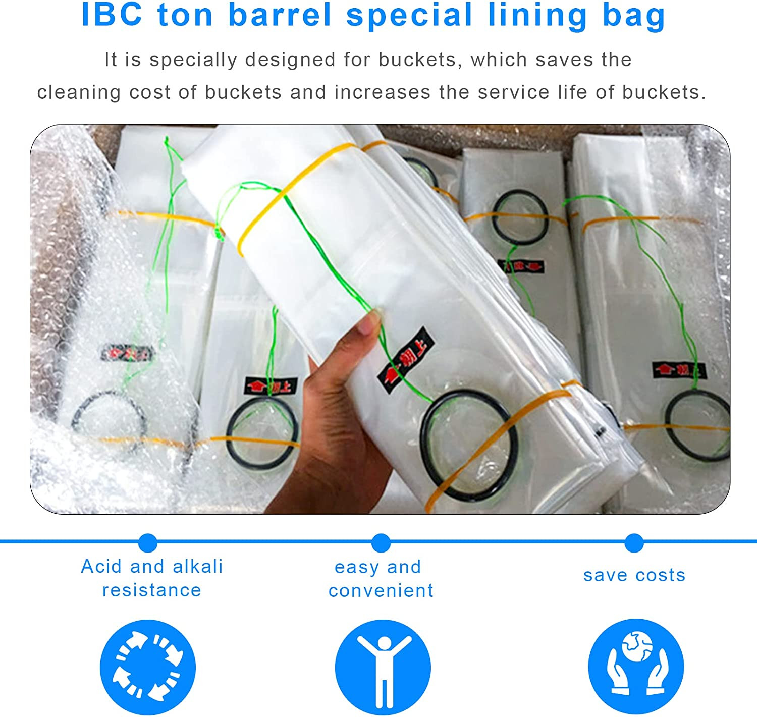 275 Gallon 1000 Liter Rain Barrel Protective Accessorie with Bottom Water Outlet