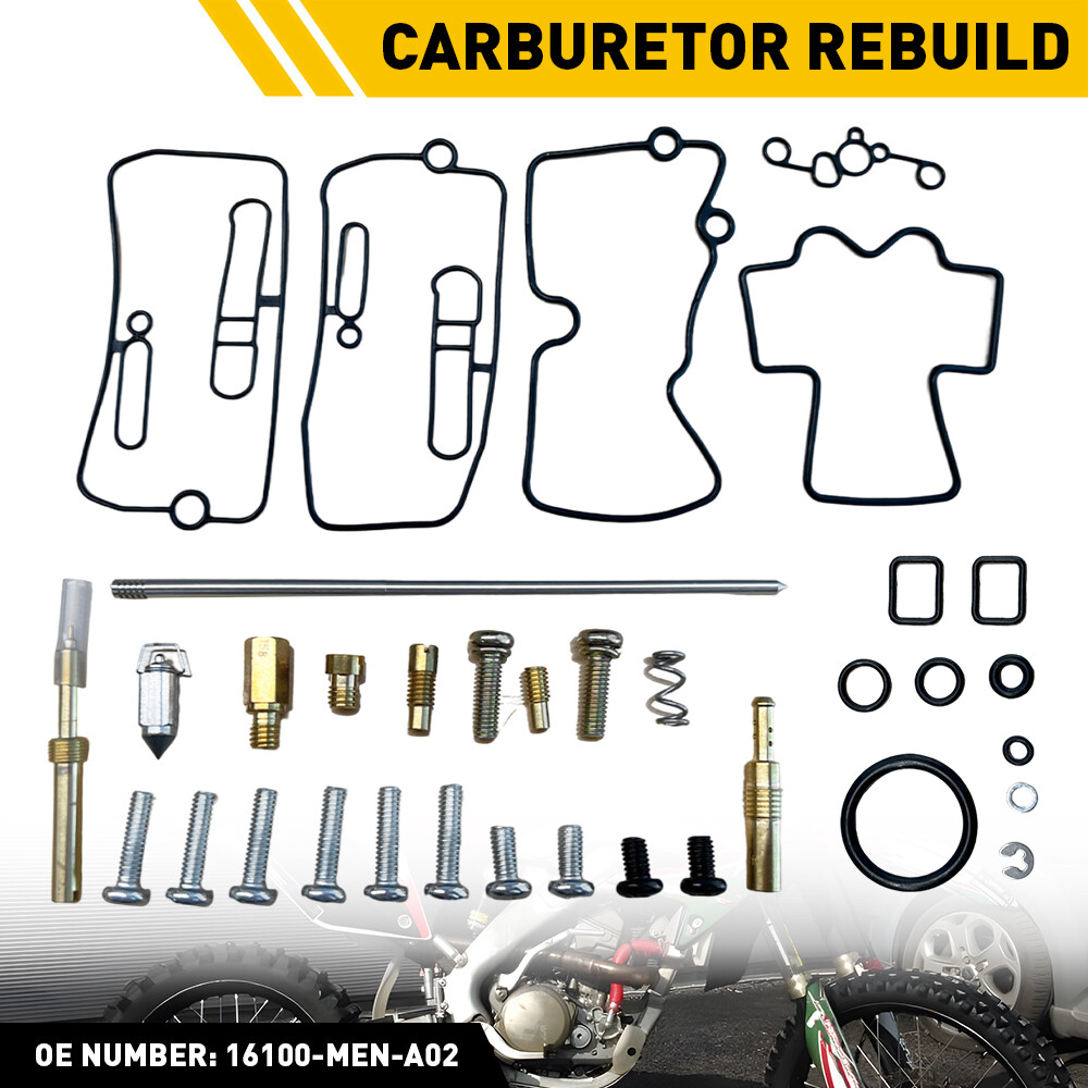 New For Honda CRF450R 2002-2008 Carburetor Rebuild kit Carb Jets Needle 02-08 US