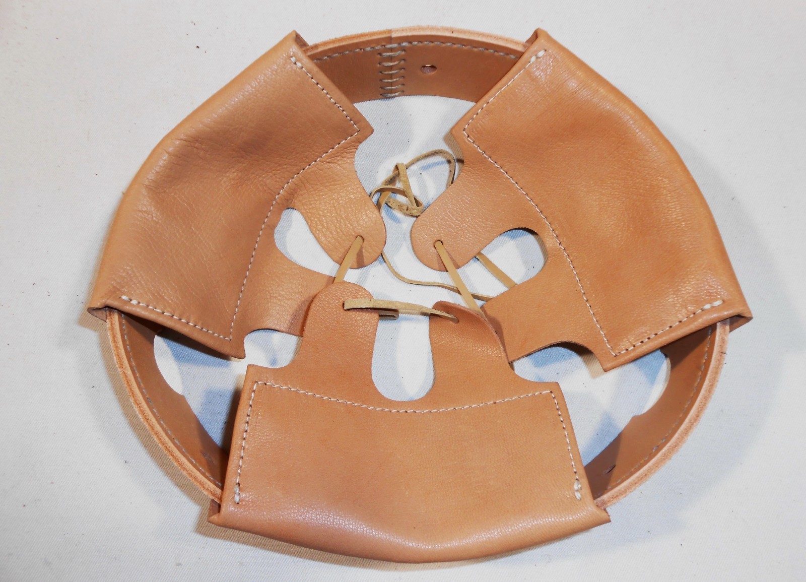 German WWI M-16 helmet leather liner size 66.