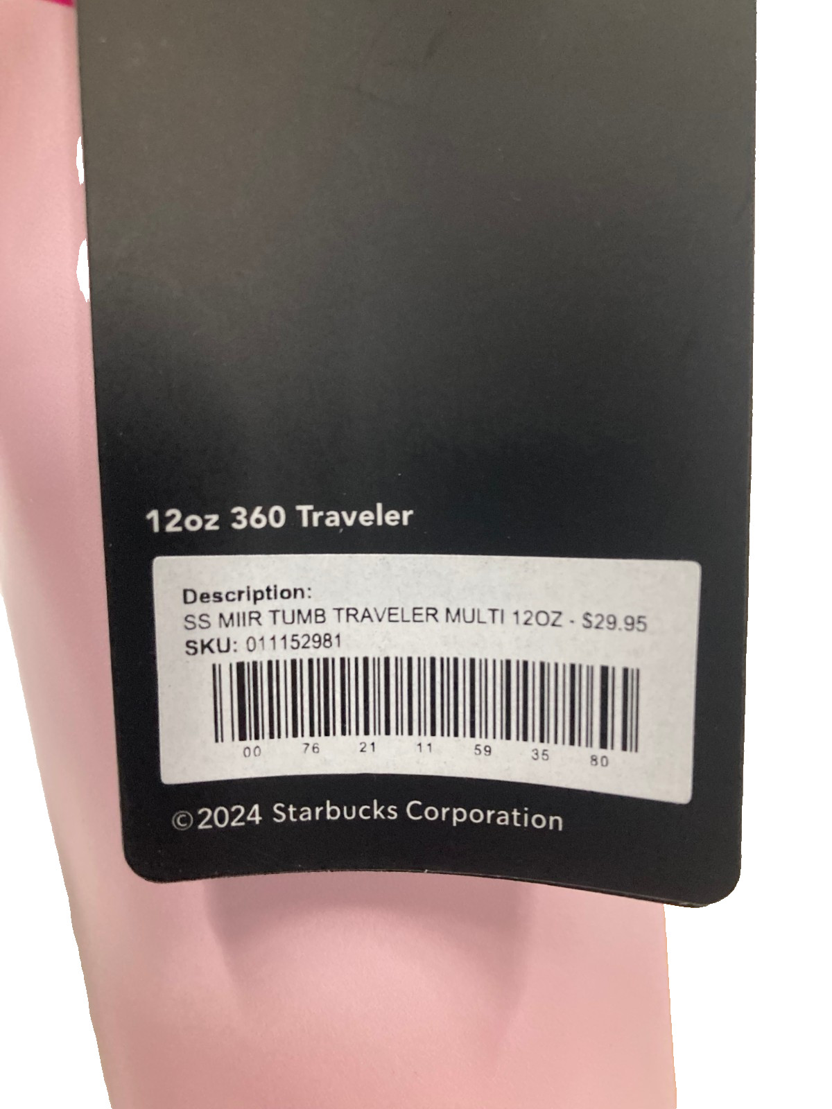 Starbucks Reserve MiiR Tumbler Traveler Cup 12oz Insulated Twist Seal Lid $29.95
