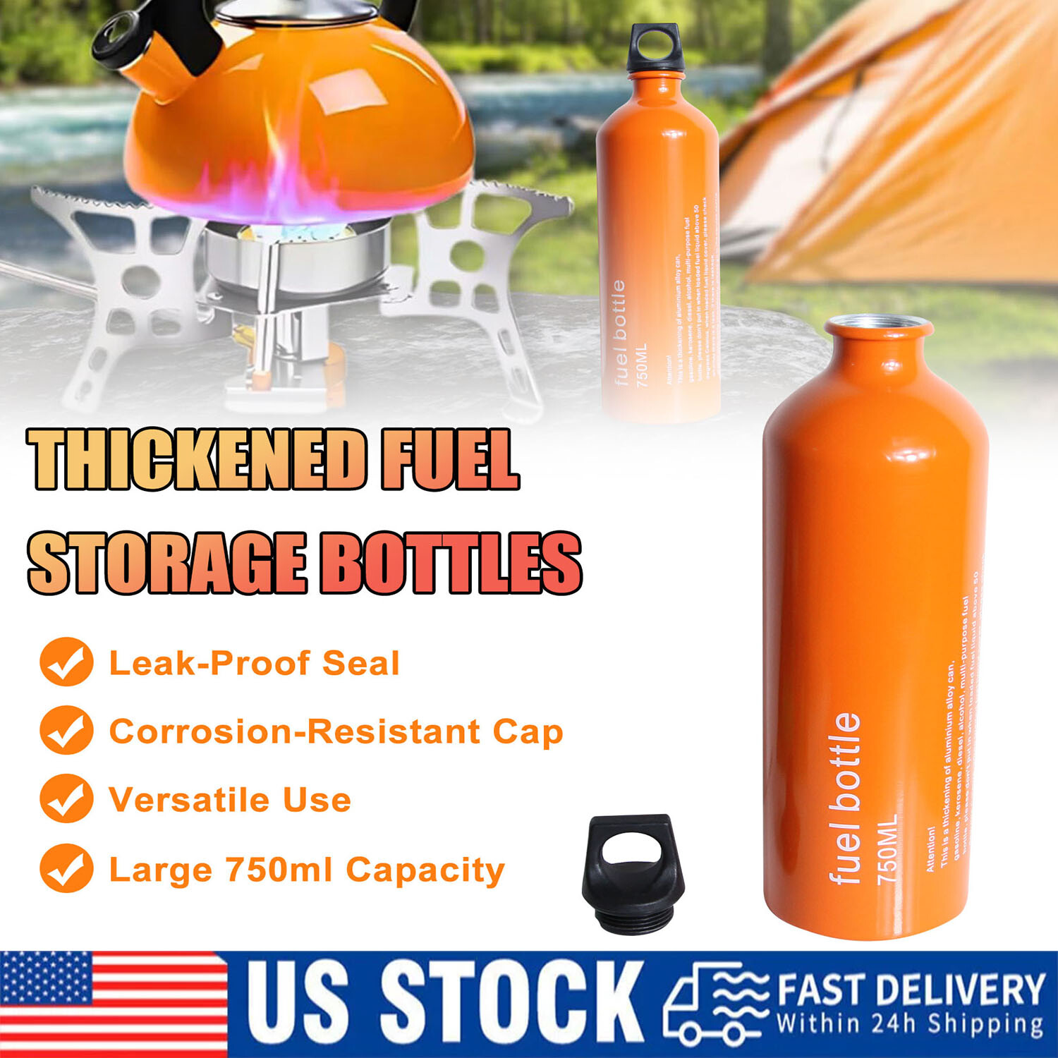 Oil Storage Can Petrol Kerosene Liquid Gas Tank Fuel Storage Bottle for Outdoor