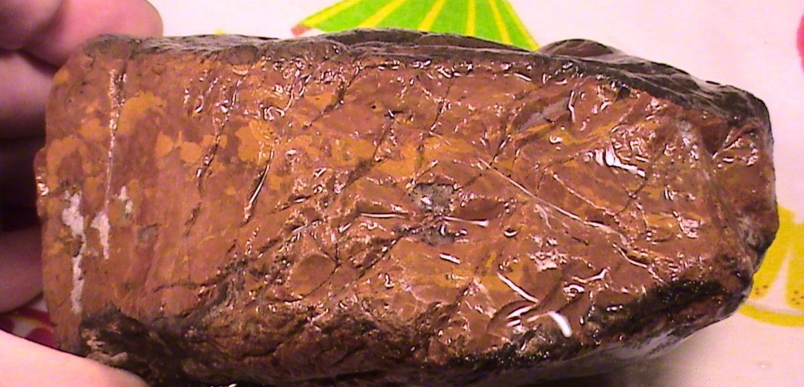 Chalcopyrite Script Jasper Agate, Natural Lapidary Rock, 3 LBS, 4 OZ, #300