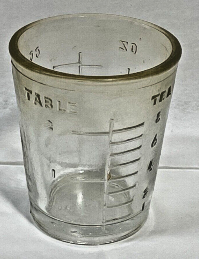 VTG Shot Glass /Medicine measurement cup Made in USA New Old Stock (Sold by ea.)