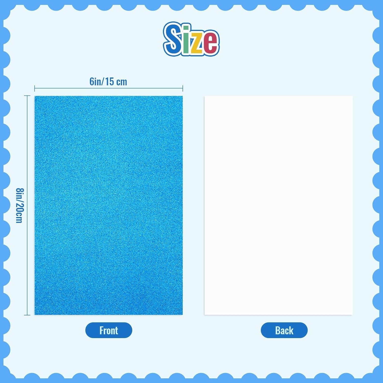 30 Pack Glitter Cardstock Paper Sheets, 30 Colors 6×8inch Shimmering Paper 250g