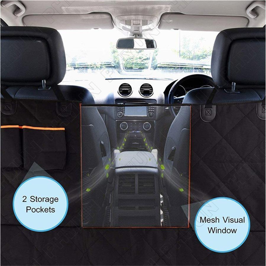 Waterproof Car Back Seat Cover Pad Rear Bench Pet Dog Cat Travel Hammock Cushion