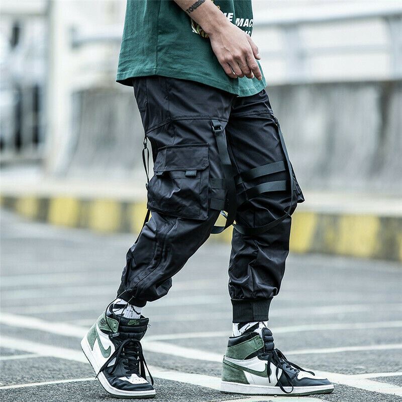 Niepce Kaisha Cargo Jogger Asian Japanese Streetwear Matte Black Pants