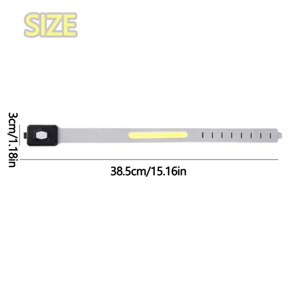 COB LED Armband Light 500LM USB-C Rechargeable Running Safety Warning Light