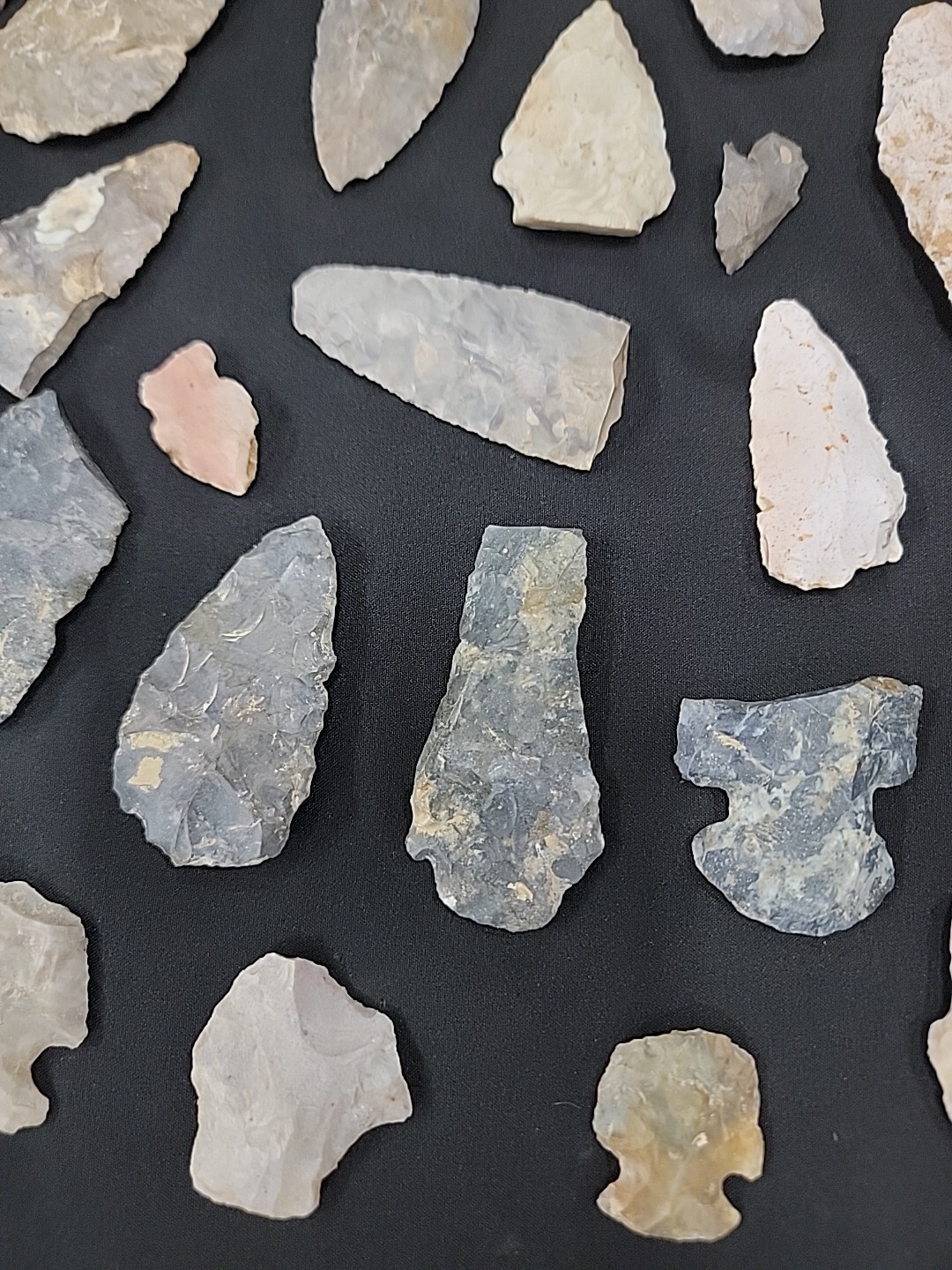 Indian Artifacts, Arrowheads, Rock drawing, Stone bowl, Ohio Collection.