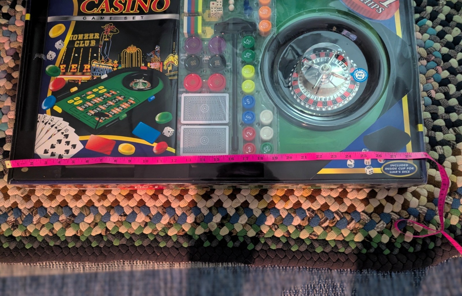 🎲 HIGH STAKES AT HOME – 7-in-1 Casino Game Set w/ Roulette Wheel, Chips & Cards