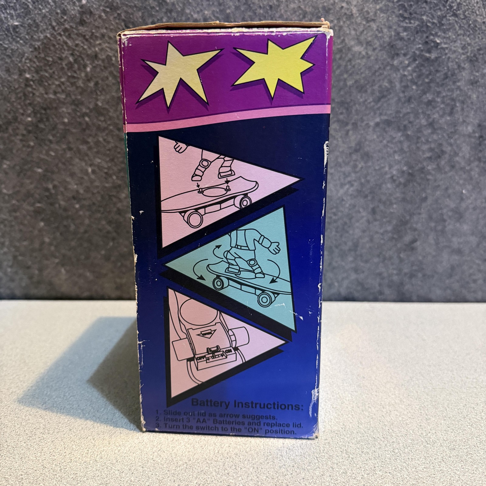 Vintage Russ Berrie Turn 'N Twist Battery Operated Skateboarding Troll 8080