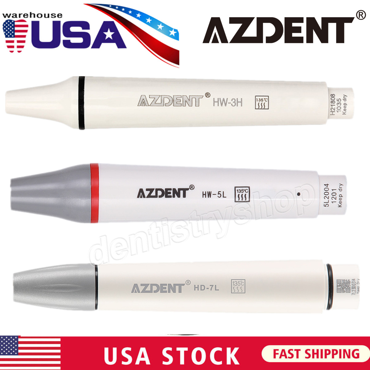 Dental Ultrasonic Piezo Scaler Handpiece LED Fit For WOODPECKER/EMS/SATELEC/DTE