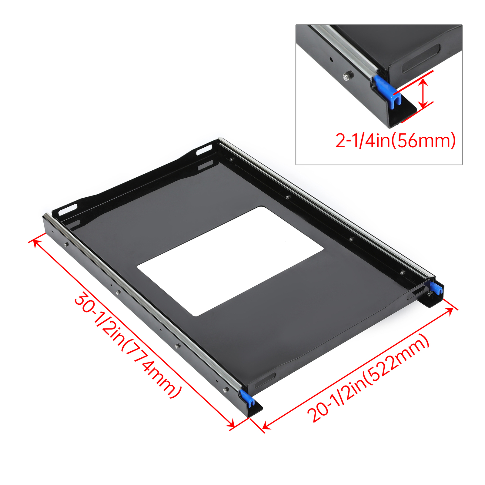 New Cooler Slide Out Tray For Portable Refrigerator Car Fridge w/Tie-down Straps