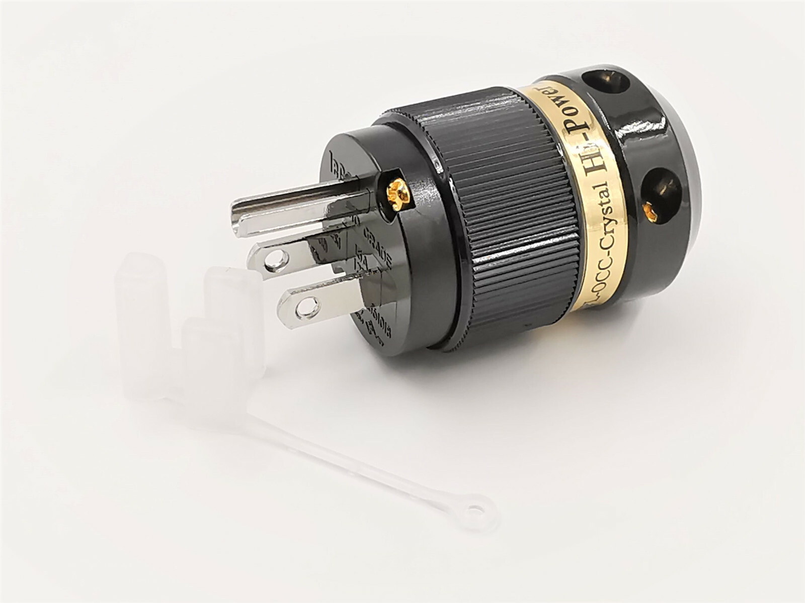 IeGO 8095-Ag Pure Silver Rhodium Plated Hi-End Power Plug (Black)