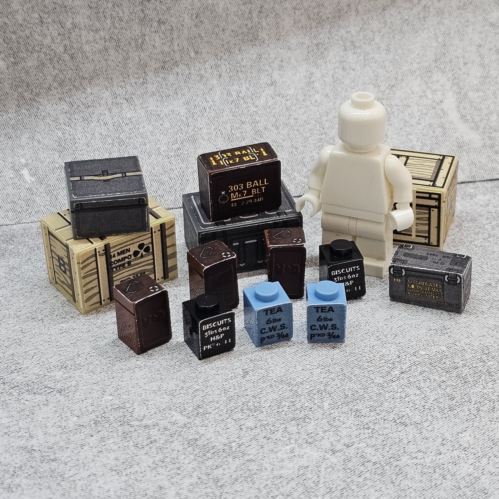 Military Supply blocks Accessories for Minifigures Gc6711
