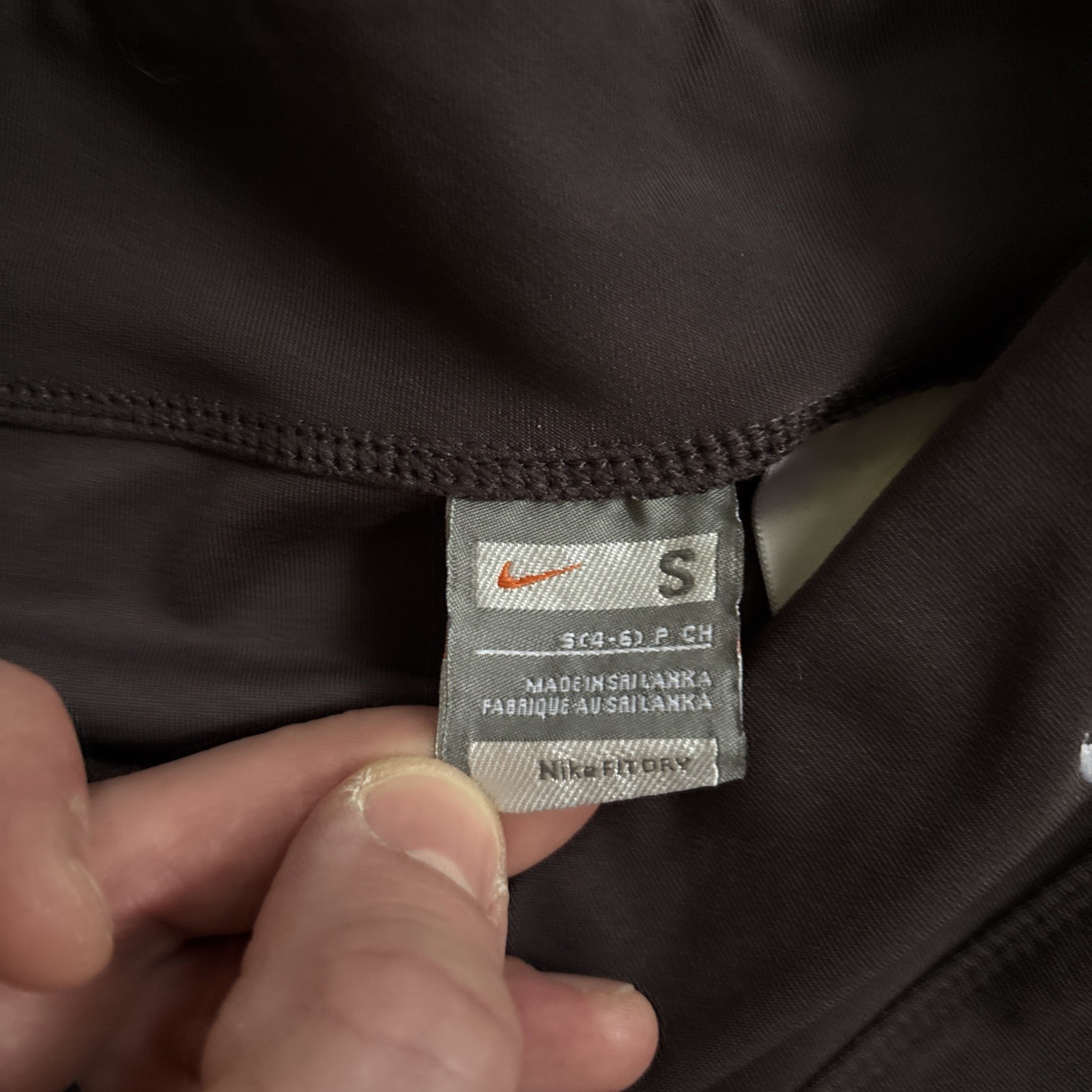 Nike Pants Womens Small Brown Dri-Fit Straight Leg Yoga Workout Athletic Gym