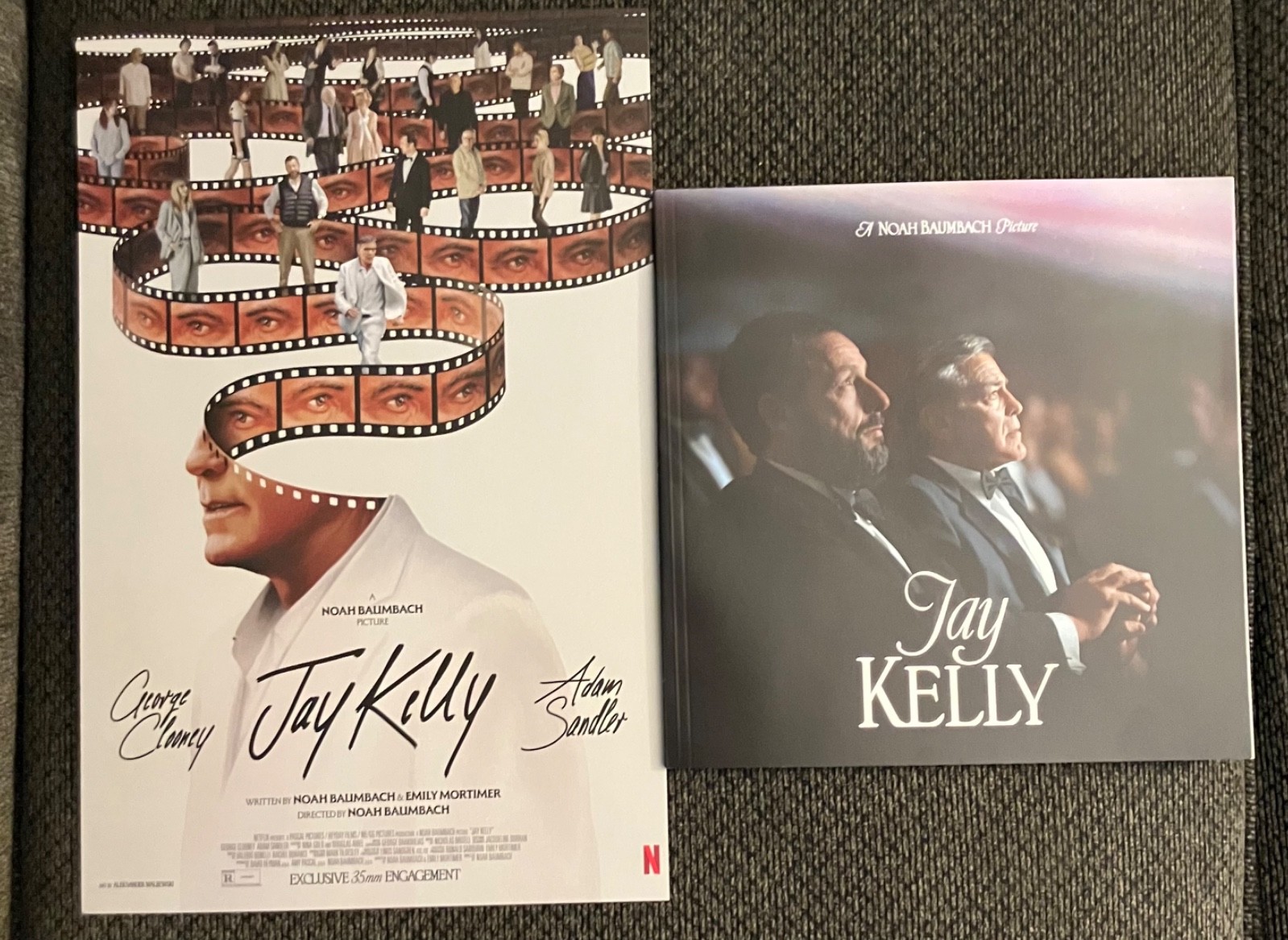 JAY KELLY (2025) 11x17 IN POSTER & PROGRAM NEW NOAH BAUMBACH GEORGE CLOONEY