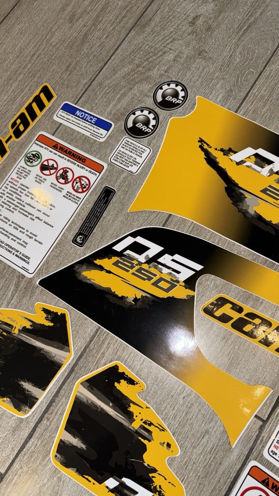 Can Am DS 250 - Full Graphics Decals Kit 🚀