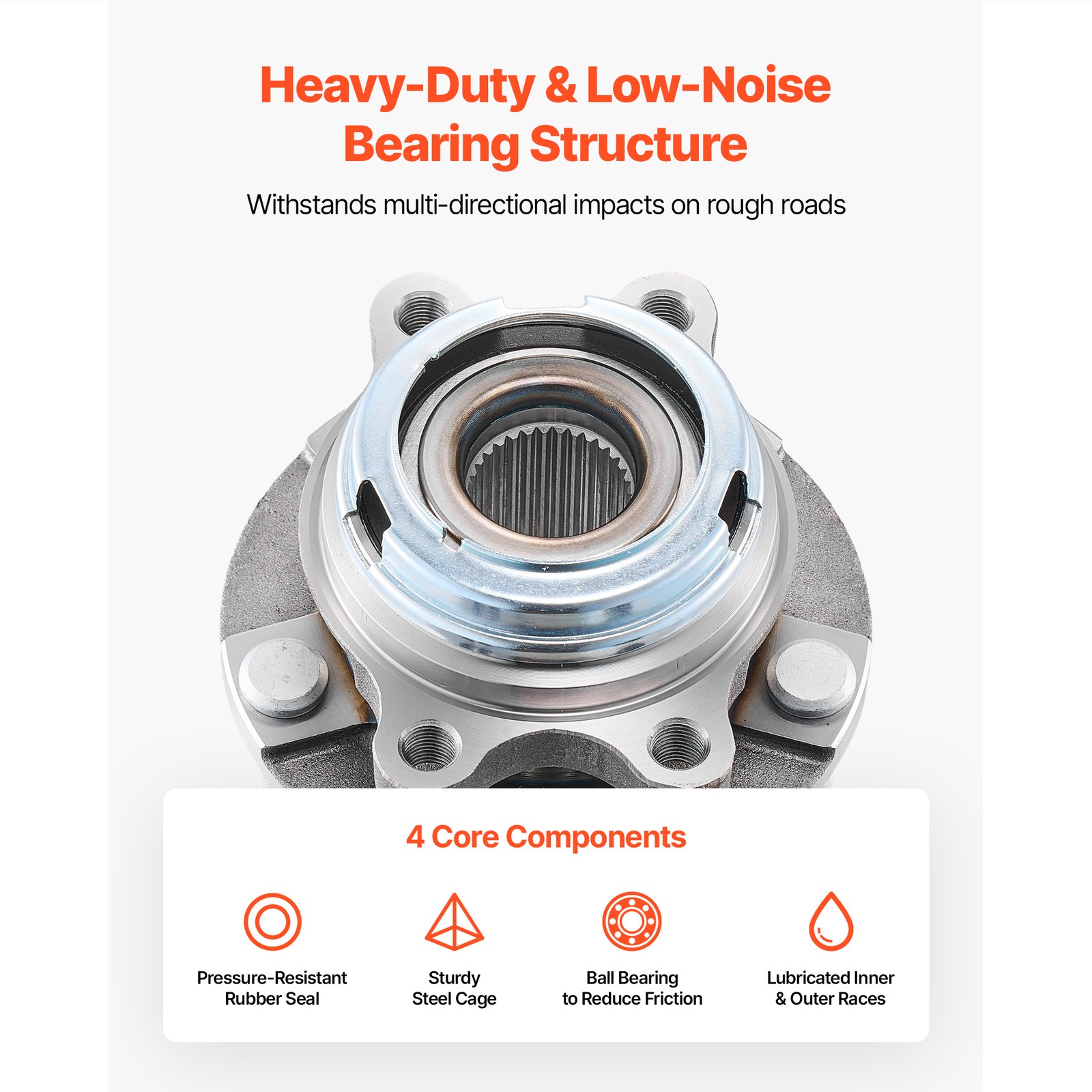 2PCS Front Wheel Bearings Hubs for Nissan Altima Maxima Murano Pathfinder JX35