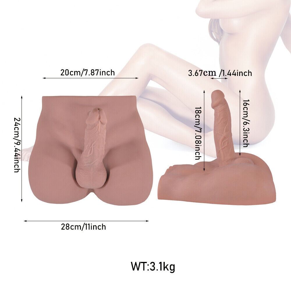 Huge Lifelike Dildo Sex Doll Male Body Torso Adult Sex Toy Big Penis For women-x