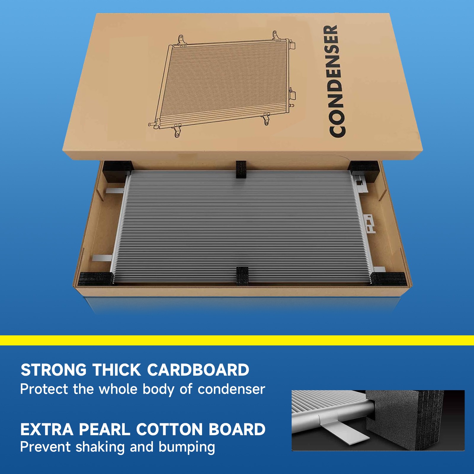 UIU 4725 A/C Air Conditioner Condenser for 2016-2021 Chevrolet Trax Buick Encore