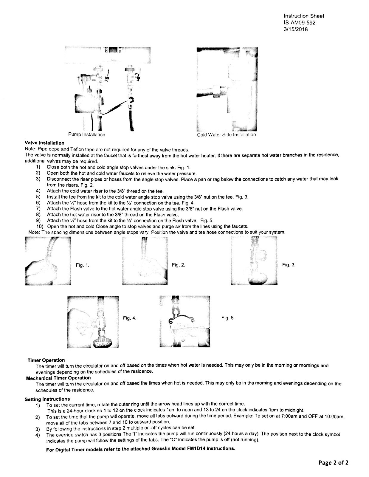 Aquamotion AMH1K-6UVZT1 - For Tankless Water Heaters Without Built-In Pump