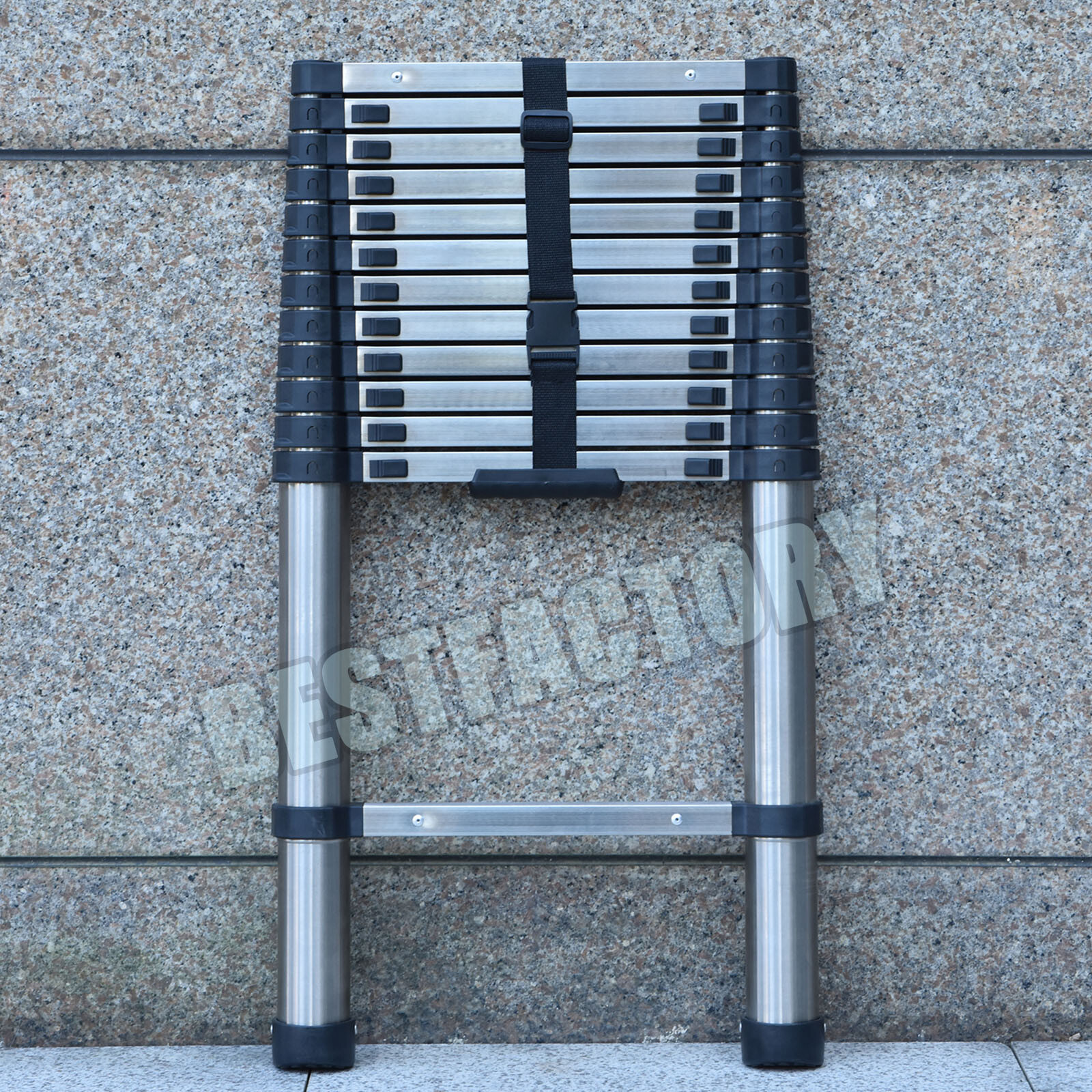 2024 Multi Purpose Aluminum Telescopic Ladder Folding Extension Step Non-Slip