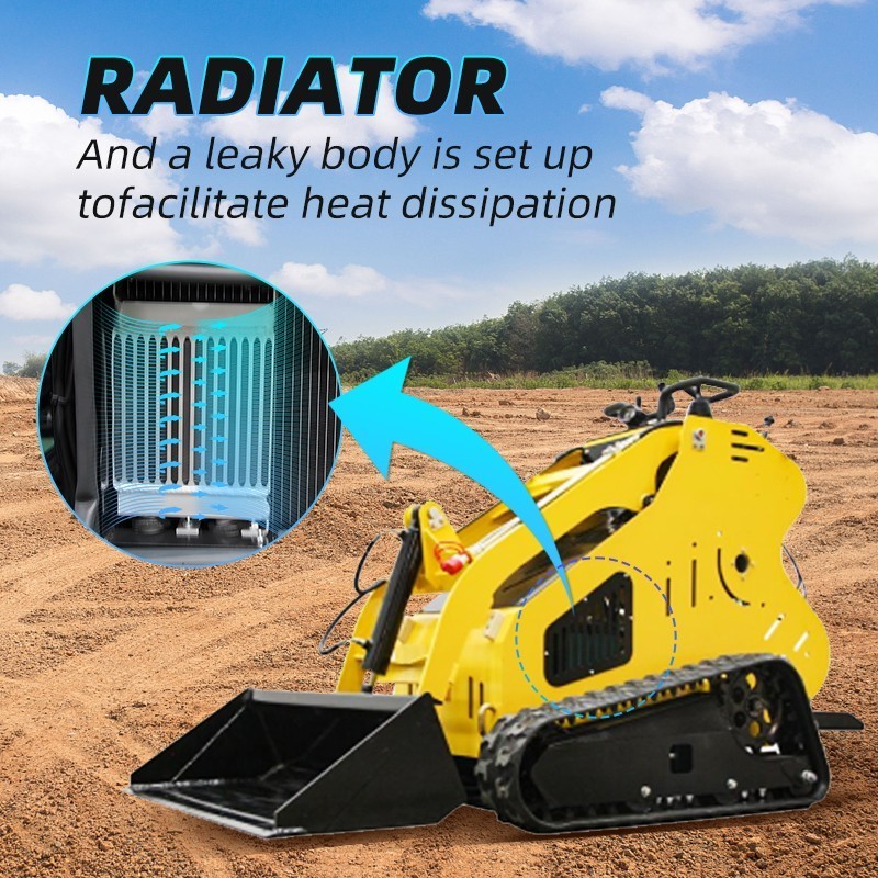 13.5HP Mini Skid Steer Loader Gasoline Crawler, New, Free Shipping