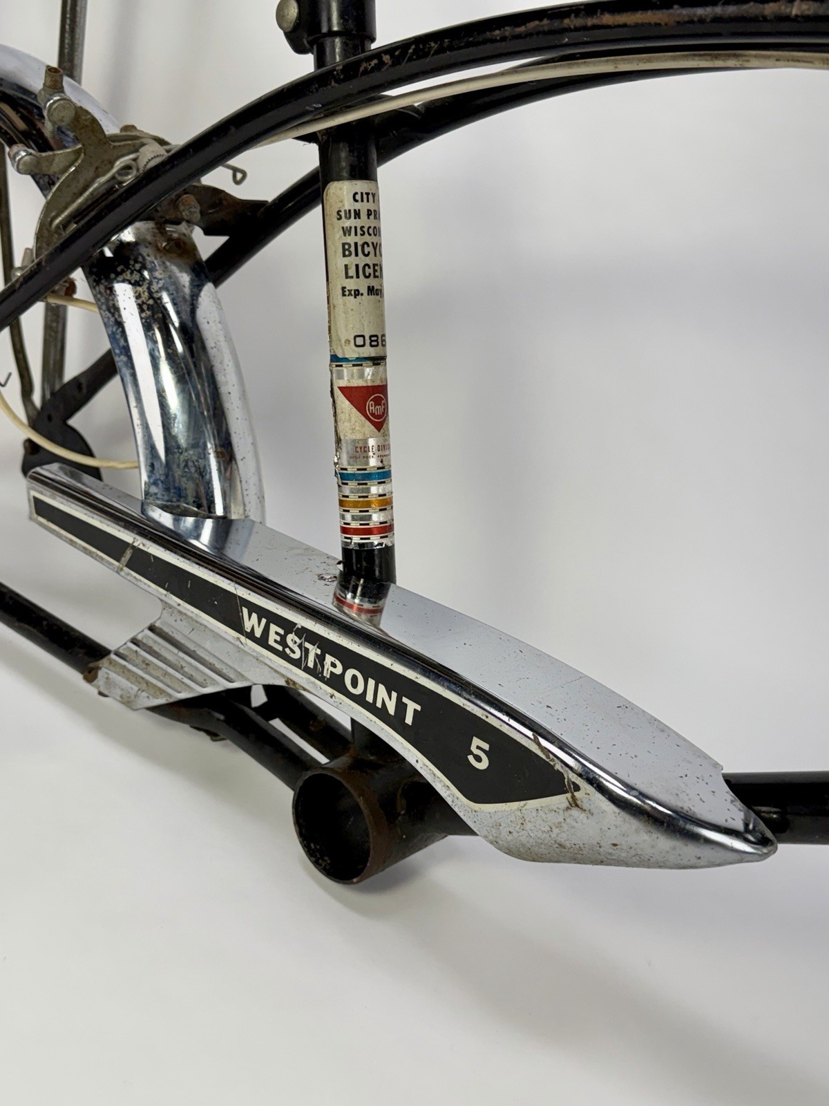 Vintage 60s AMF Westpoint 5 Speed Shifter USA Muscle Bike Dragster Banana Seat