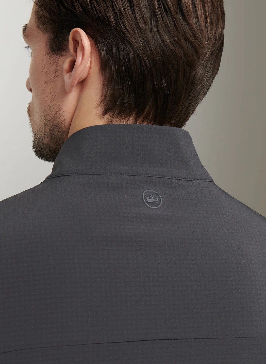 Peter Millar Gust Men's LARGE Carbon Black Full Zip Vest $195 MF25EZ31