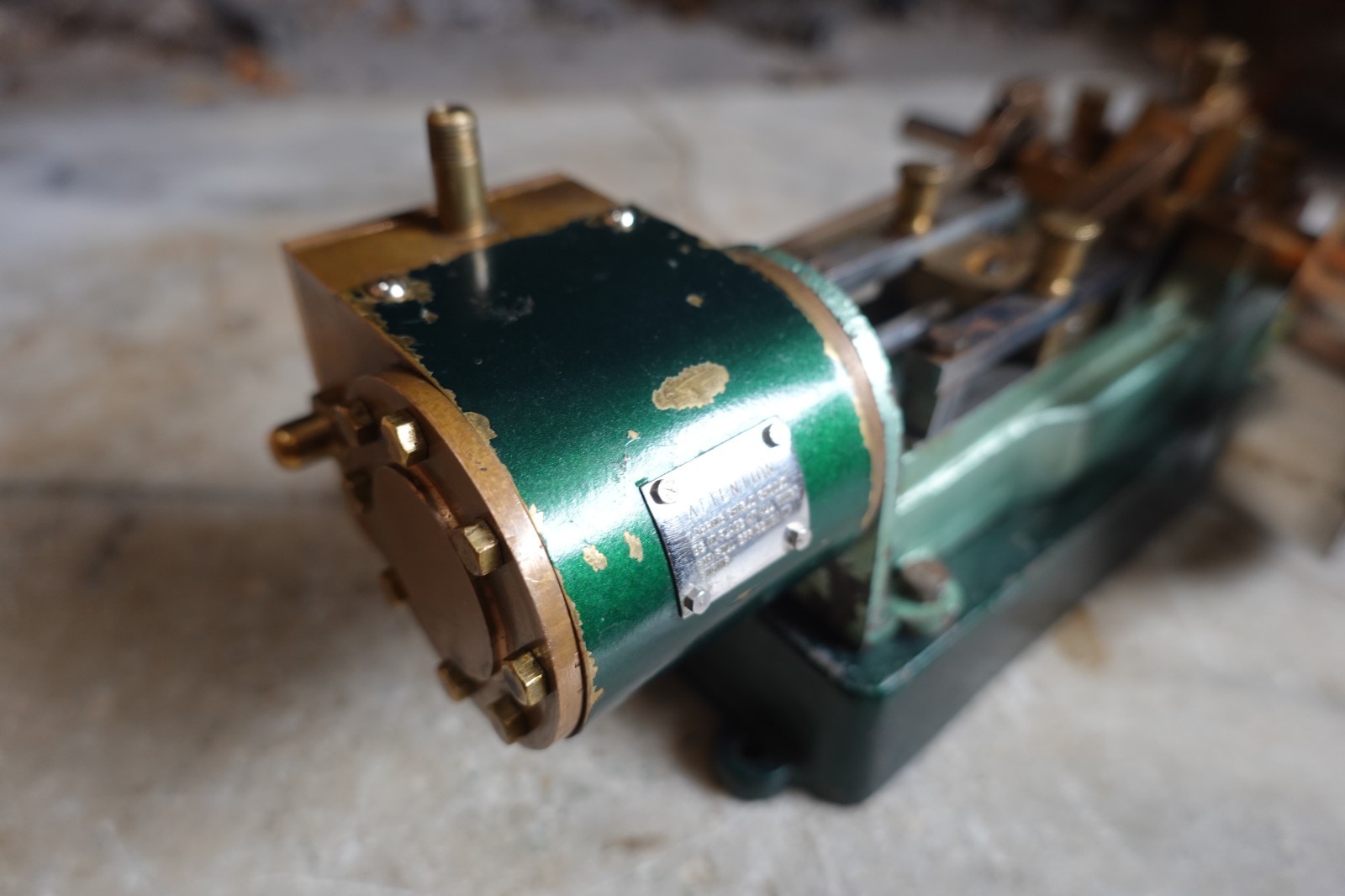 Antique RARE WORTHINGTON CENTER THROW LIVE STEAM ENGINE ADJUSTABLE VALVE 1882