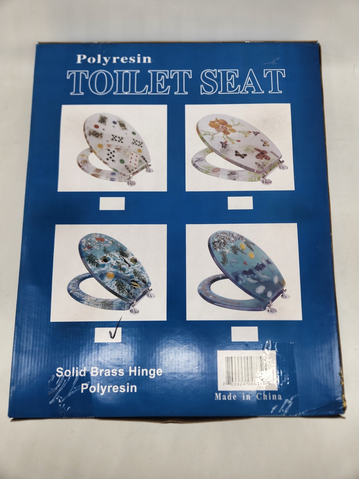 Polyresin toilet seat