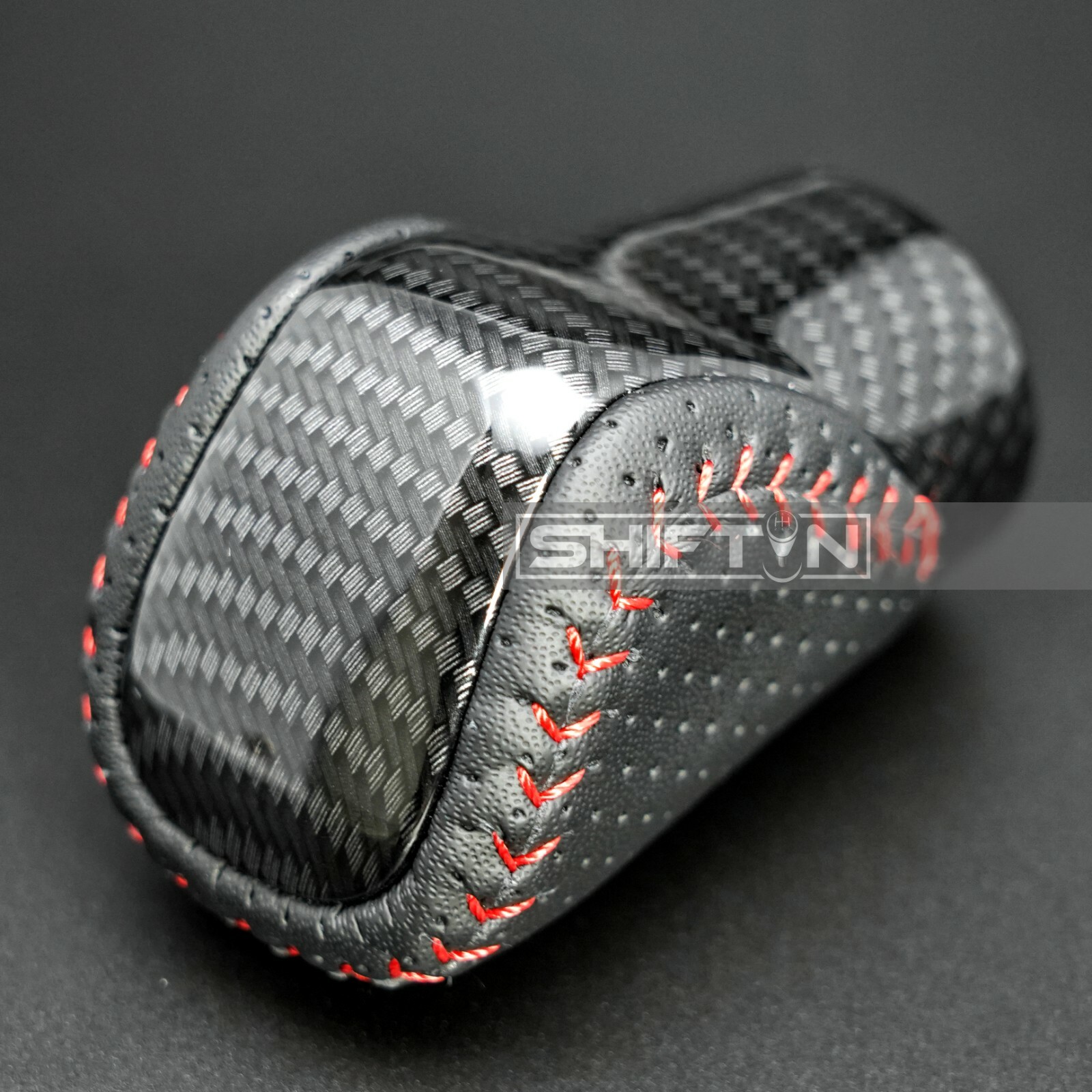Red Stitch Carbon Fiber Shift Knob for Lexus ES300h GS GX RC IS350 NX200t RX450h