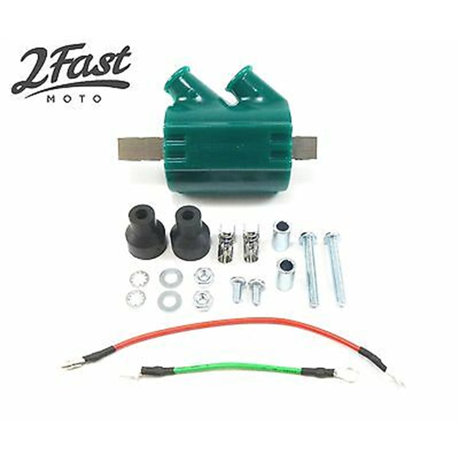 12 Volt Ignition Coil Dual Output High Perf 3 Ohm for Honda 46-15050 / dc1-1