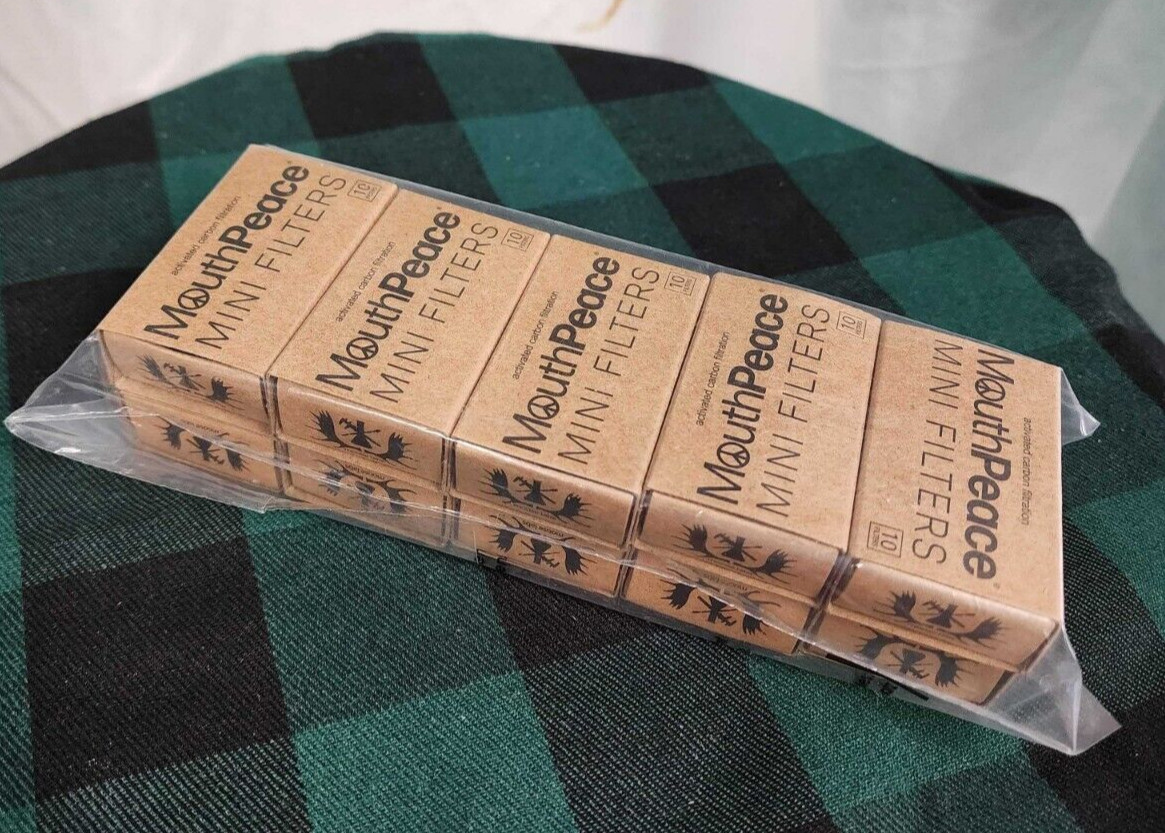 MouthPeace MINI Carbon Filter Replacements - 10 Packs of 10pc Mini Filter Boxes