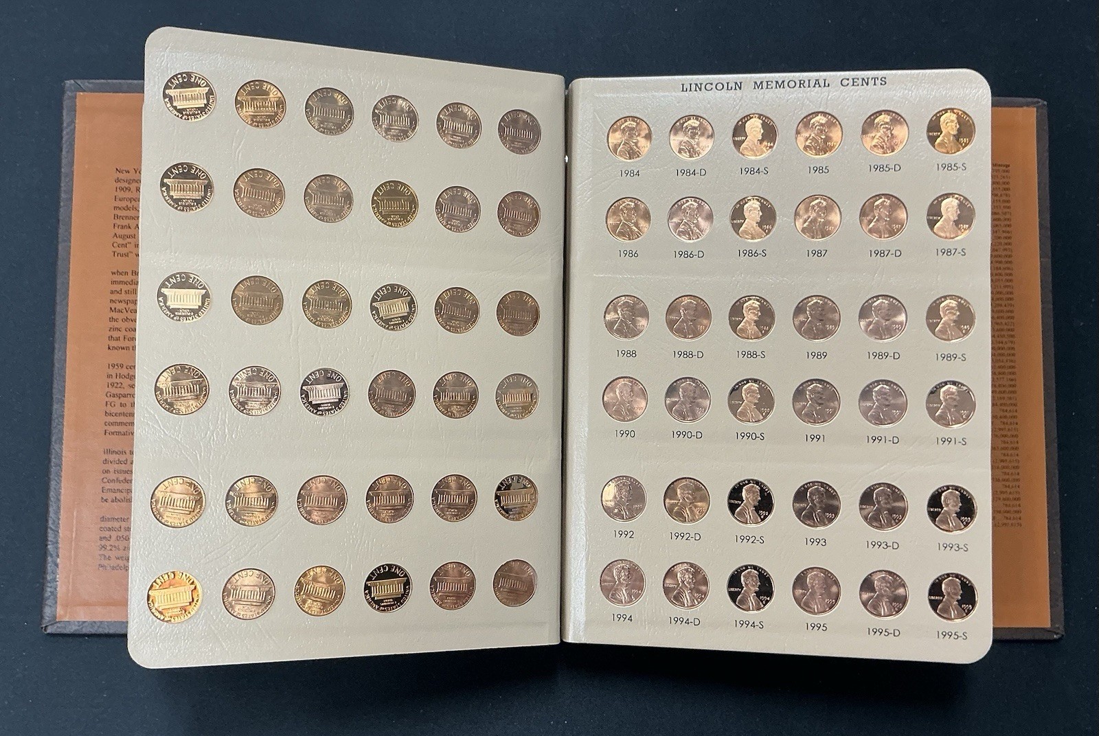 Dansco Album 8100 ~ Lincoln Cent Book 1909-2009 ~ Partially Complete!