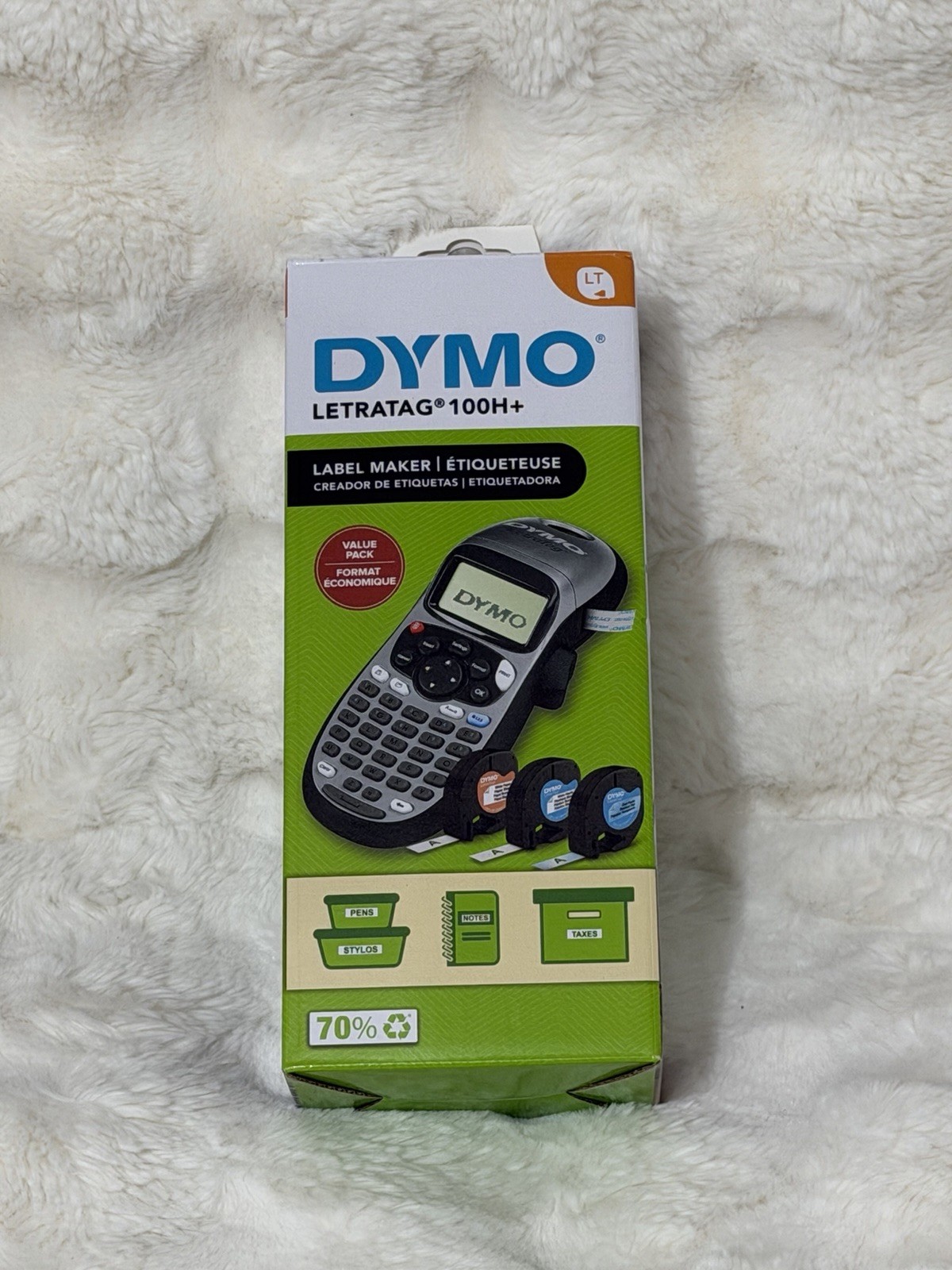 DYMO Portable Printer Handheld Label Maker Black Silver Letratag 100H+ New