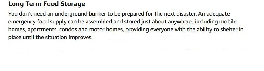 Emergency Food Ration 12 Bar pack 2,400 Total Calories 5 Year Shelf Life