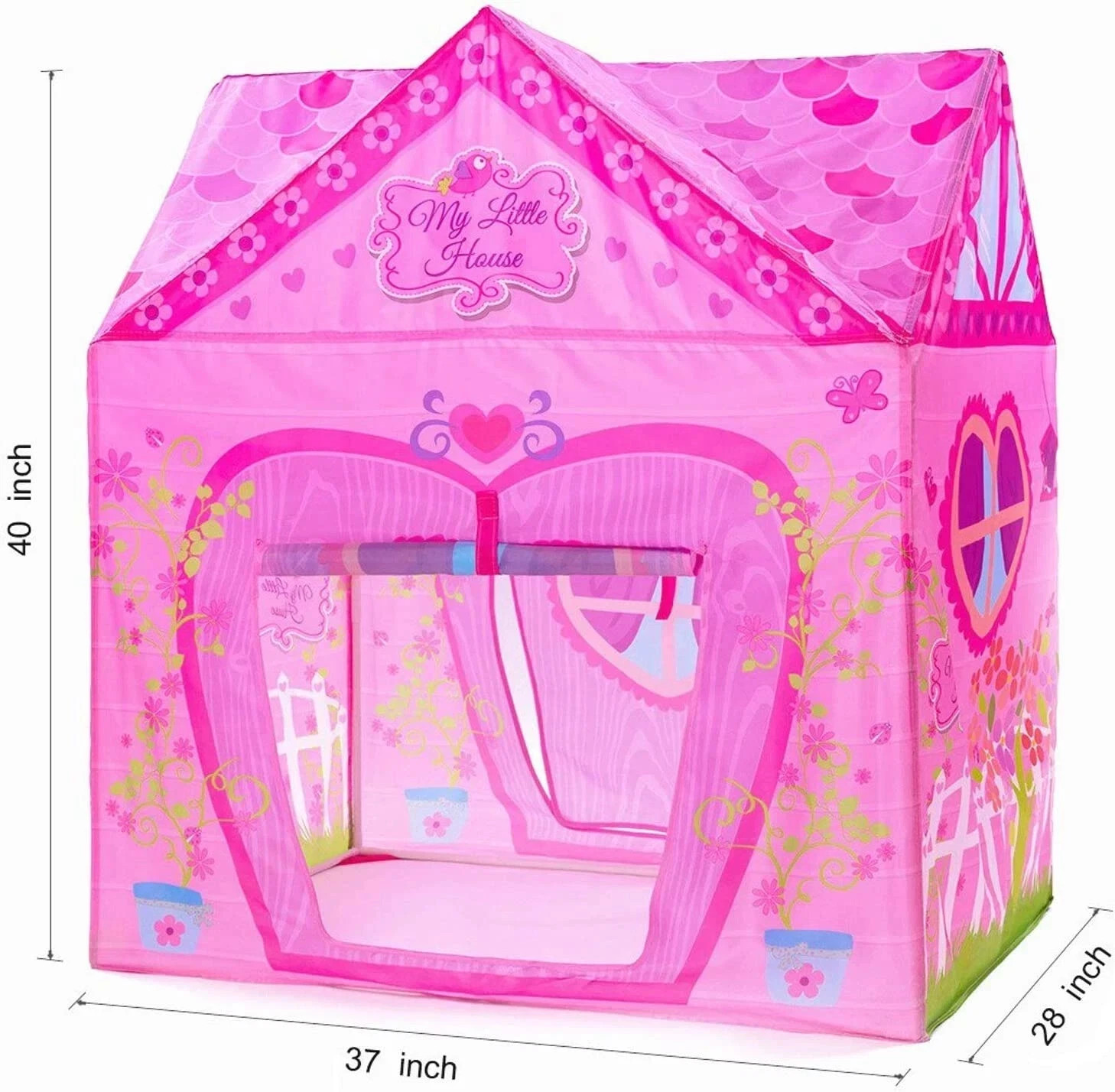 Casa Para Niñas Ninas Con Tienda De Campaña De Campana En Forma De Tie