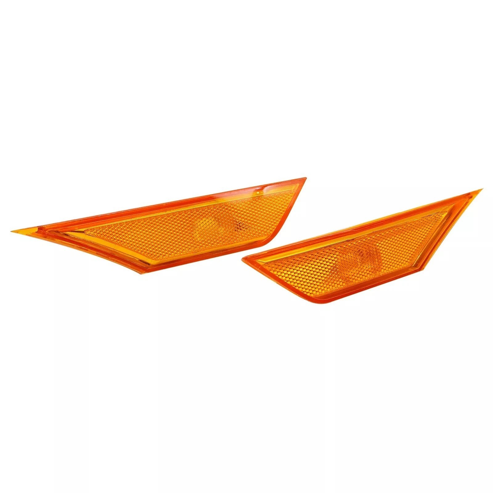 Front Side Marker Lamp Set For 2016-2021 Honda Civic LF & RF Reflector With Bulb