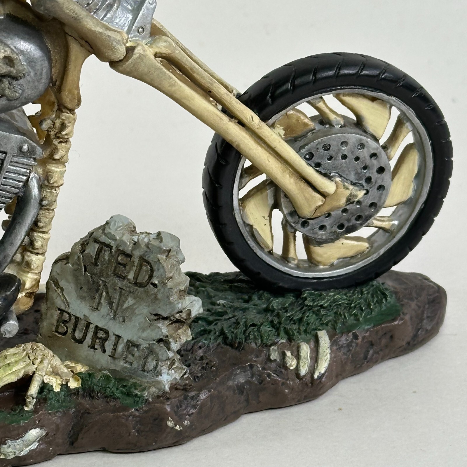 The Skull Choppers Death Rider Sculpture # A0207 Halloween Skeleton Figurine