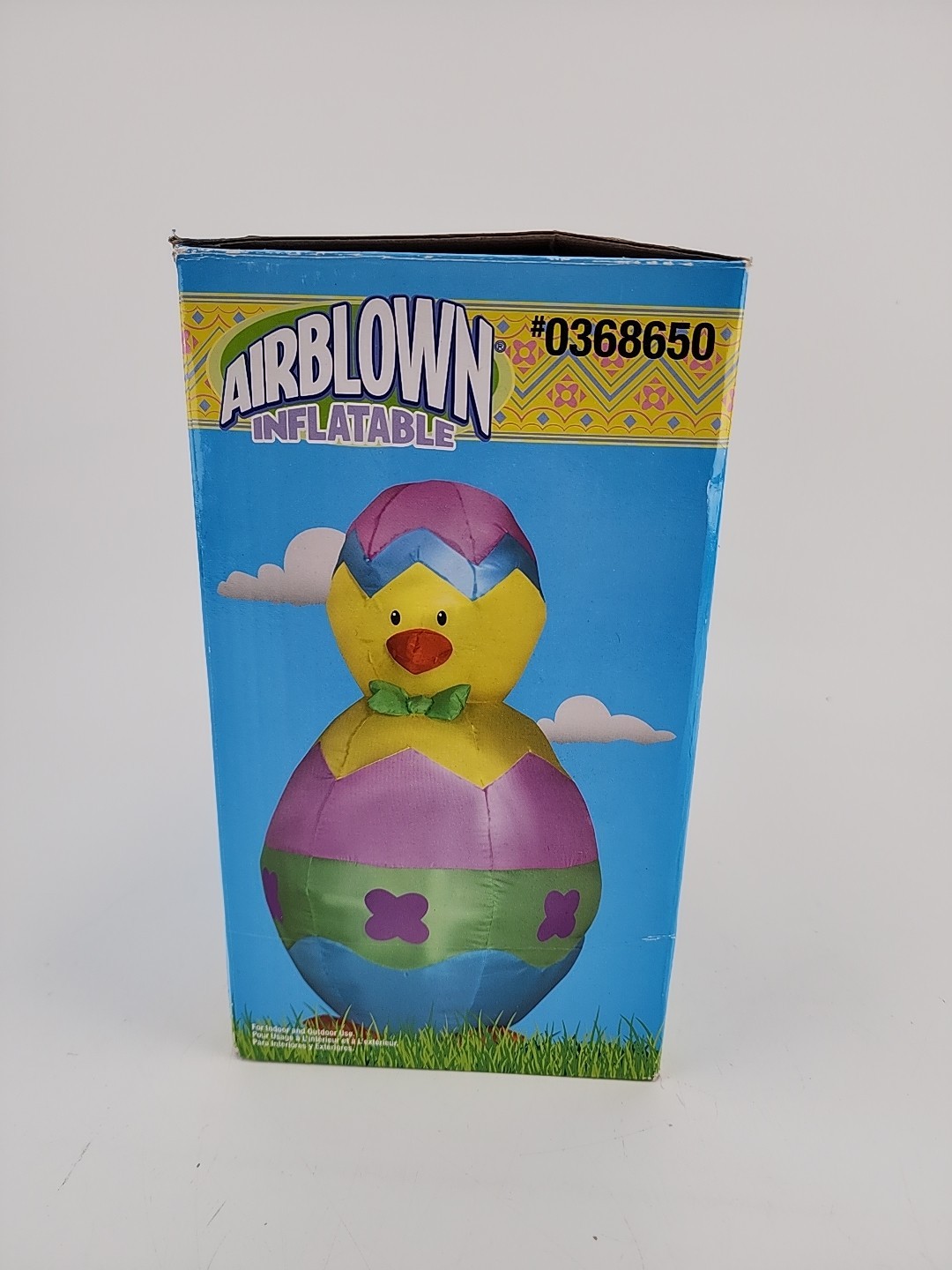 Gemmy 3.5ft Inflatable Easter Chick Built-in LED lights Illuminated Garden Decor