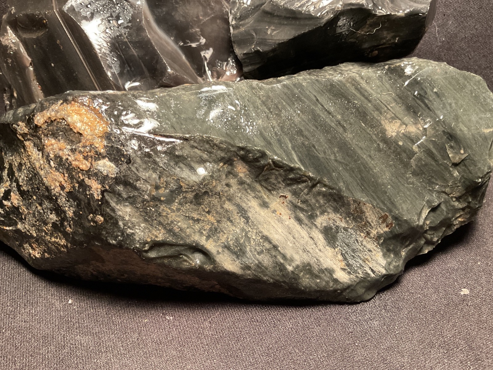 ~RW~ ROUGH/UNPOLISHED "OREGON OBSIDIAN" FOR KNAPPING ~~ 12 POUNDS